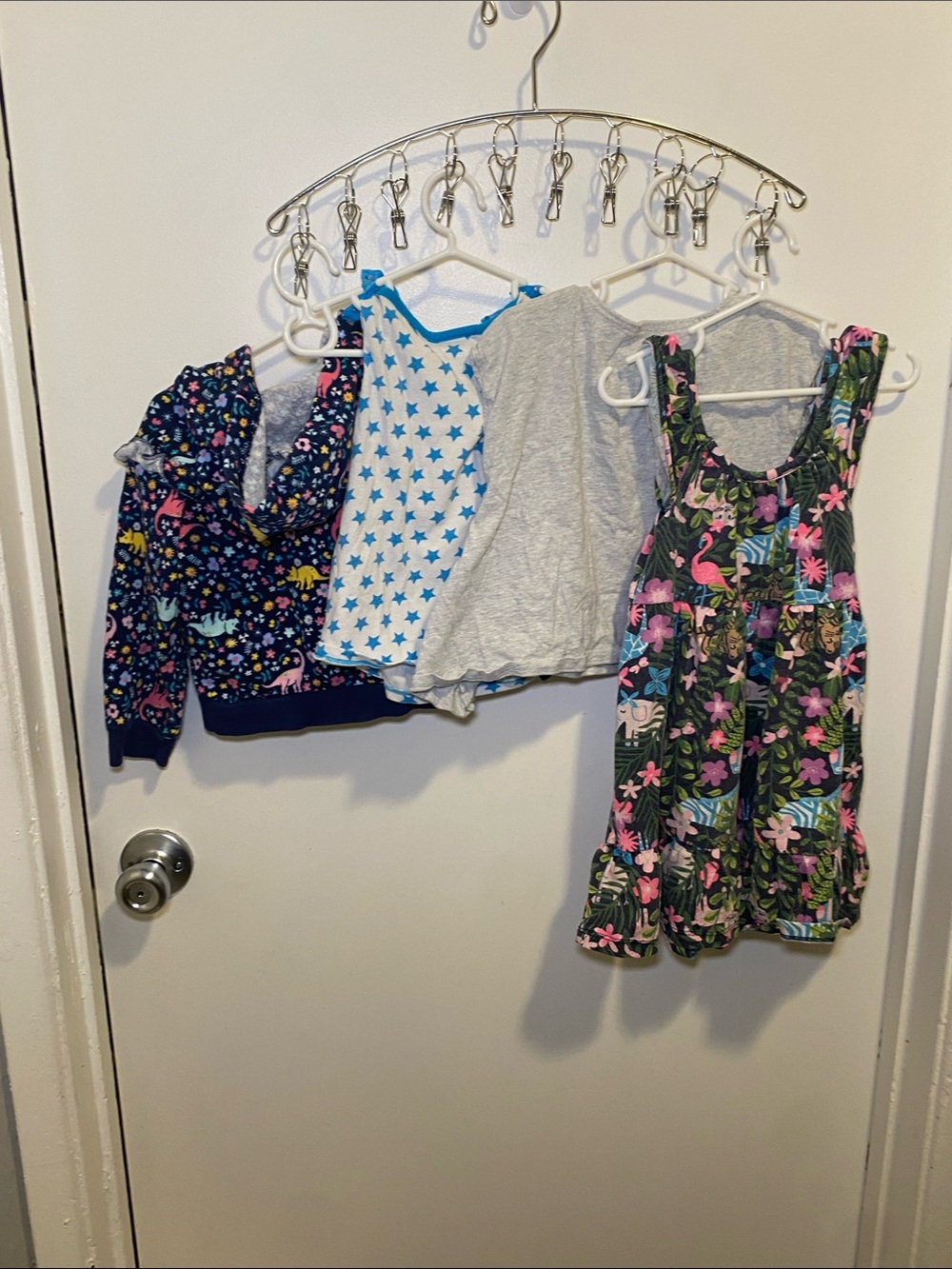 2T-3T Little Pony Pajama top, floral dress, blue jacket, dog grey top - Picture 6 of 6
